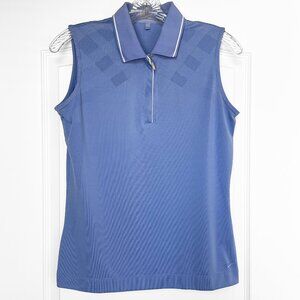 Periwinkle Nike Golf NikeFitDry Sleeveless Top M (8-10)